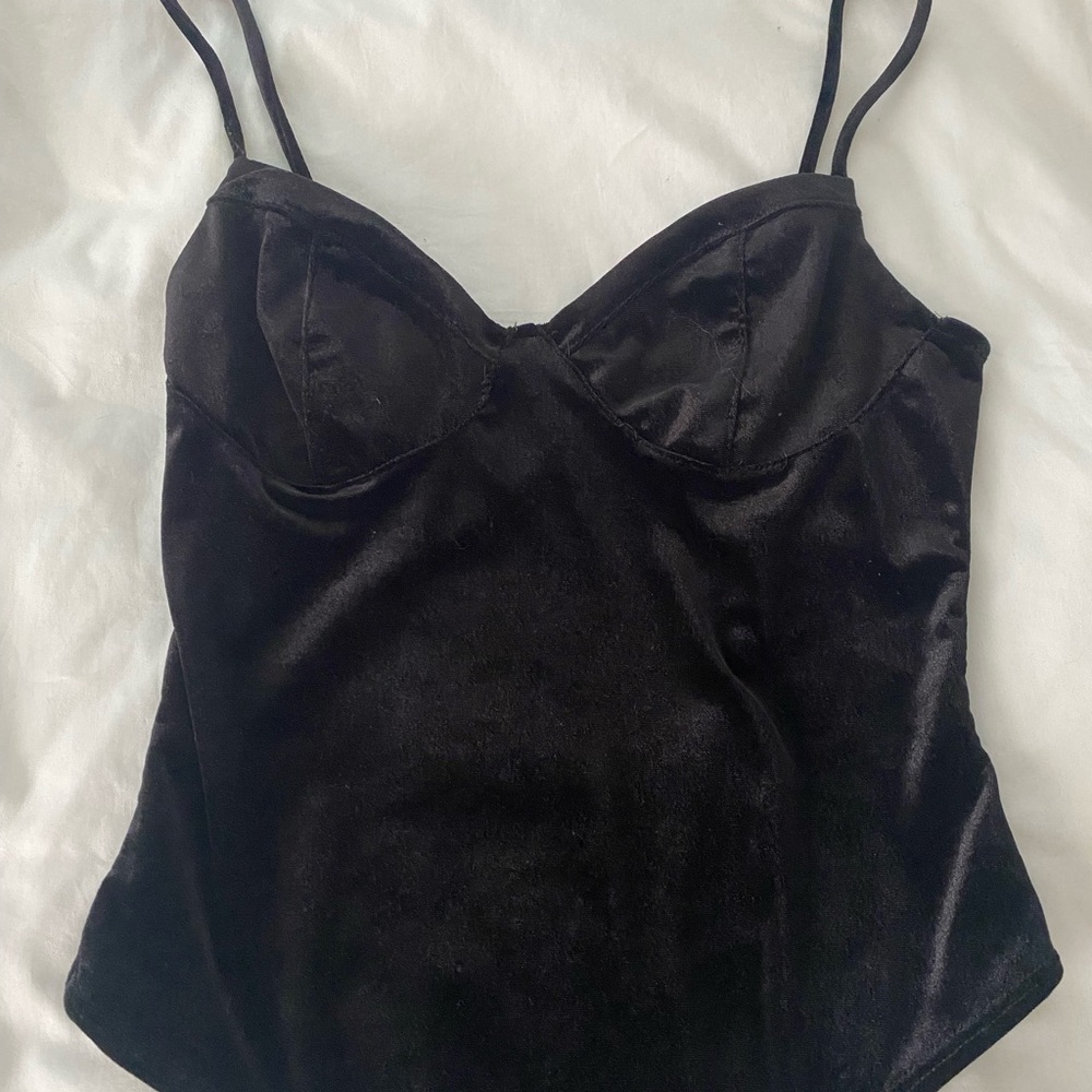 Urban outfitters velvet bodysuit